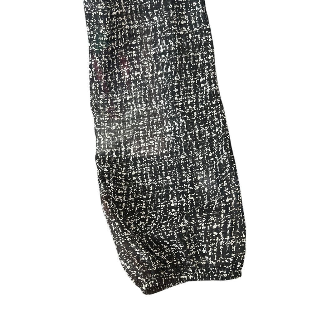 White House Black Market Black and White Blouse Like New! 10 - Picture 5 of 9